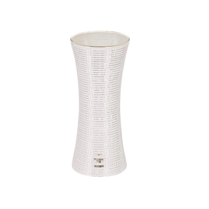 Housevitamin Bloemen Vaas  Disco Zilver Large