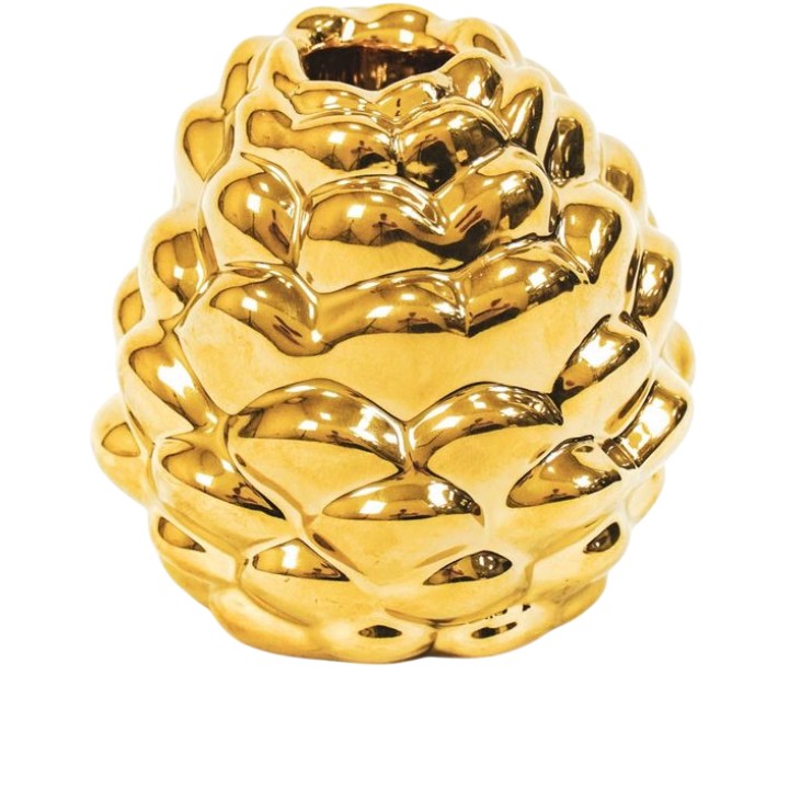 Housevitamin  Dennenappel kandelaar  Goud Medium