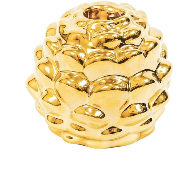 Housevitamin  Dennenappel kandelaar  Goud Small