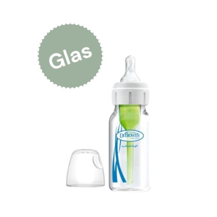 Smalle Halsfles GLAS 120ml