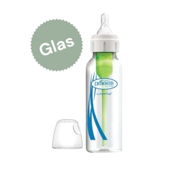 Smalle Halsfles GLAS 250ml