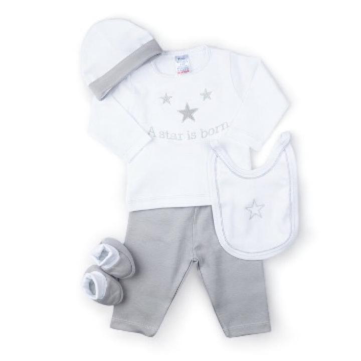 Giftset Star Grijs