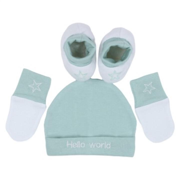 Giftset Hello World Groen