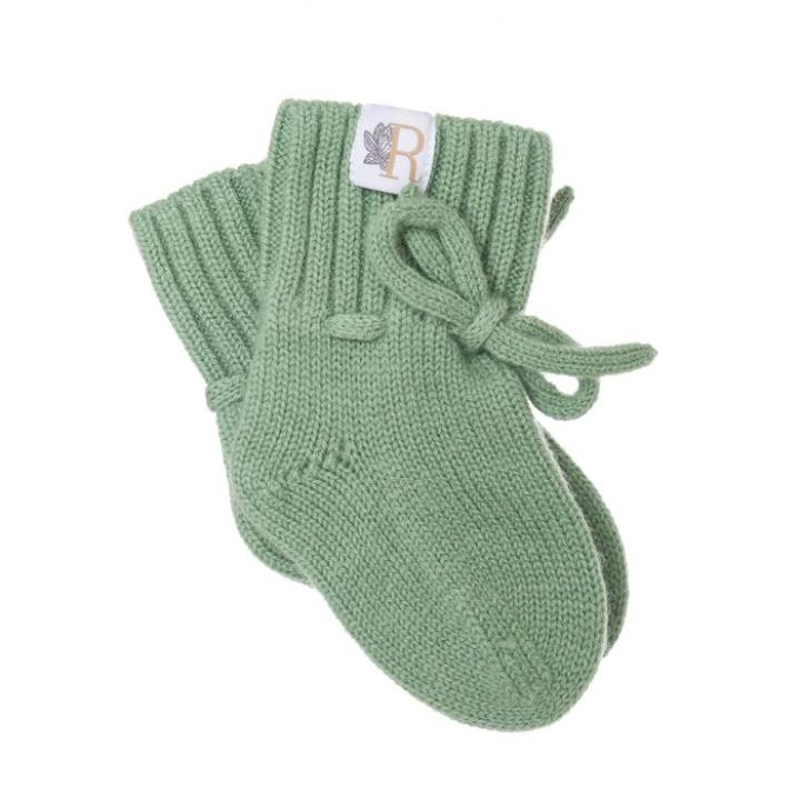 Merino wol slofjes Groen