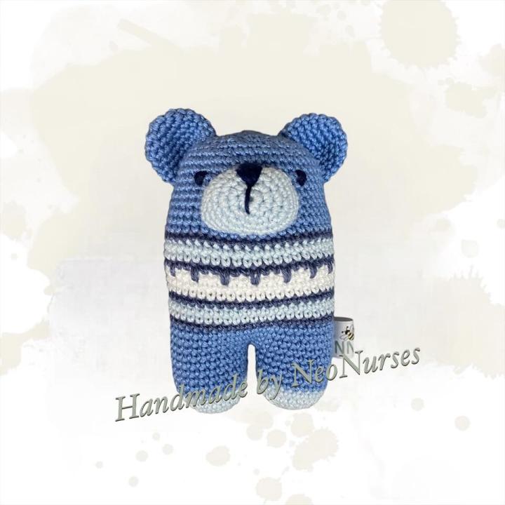 Tweebenig beertje Donato Blauw