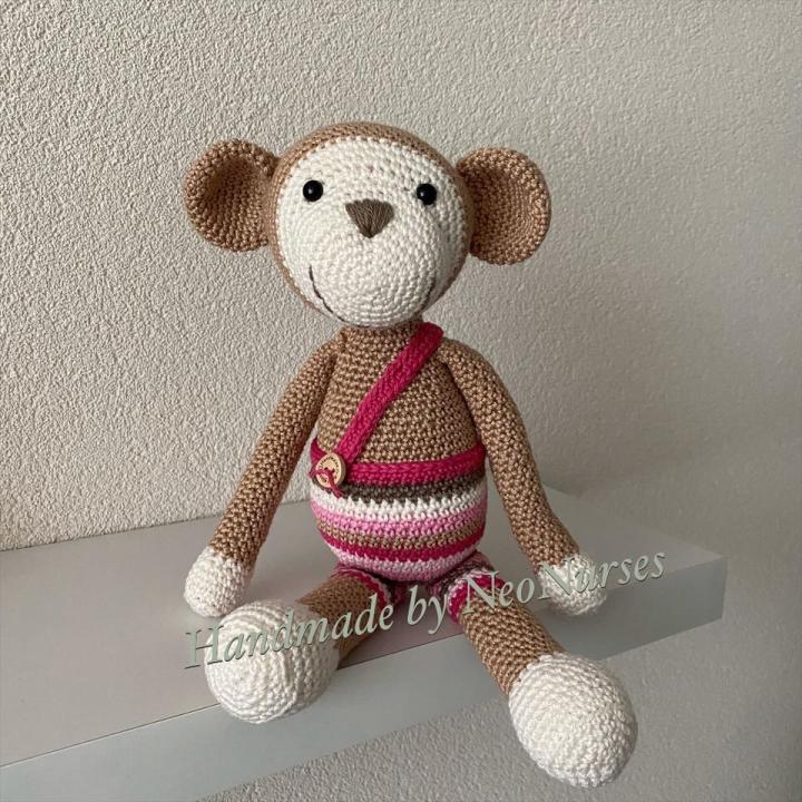 Aap Bengel Beige gestreepte broek