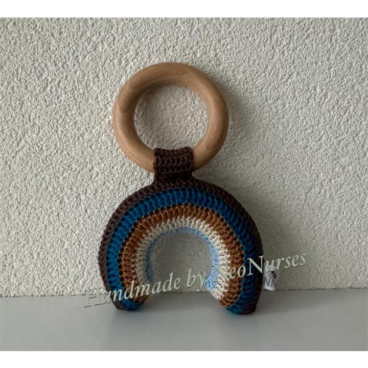 Blauw Bijtring Regenboog groot