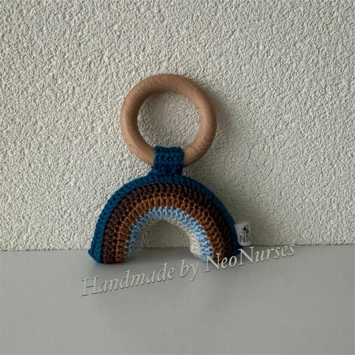 Blauw Bijtring Regenboog klein