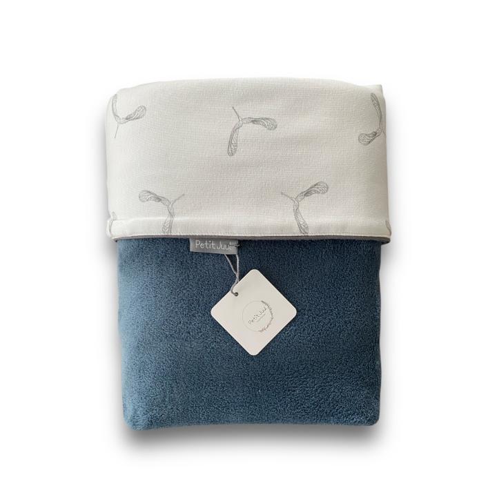Wiegdeken Propeller Teddy Blauw