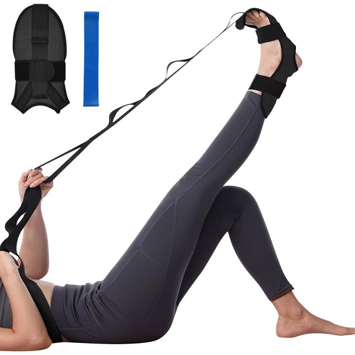 Vergroot je flexibiliteit en voorkom blessures met deze yoga-stretchband! 🧘‍♀️💪 - #1 zwart