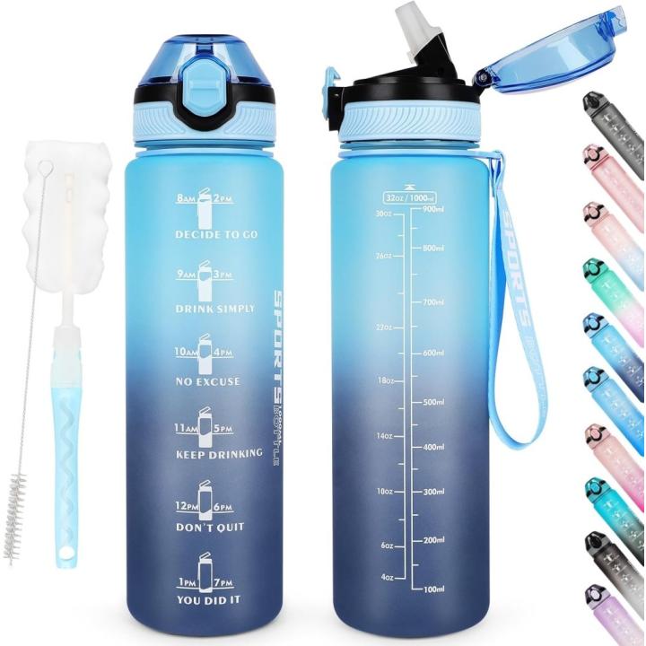 💧 Blijf gehydrateerd met deze lekvrije sportwaterfles! - Haze Blue