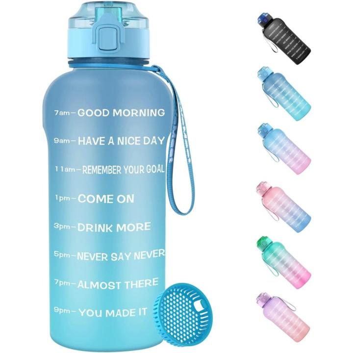 💧 Grote sportdrinkfles van 2 liter – blijf gehydrateerd de hele dag! - Blauw Blauw - 1.5 L