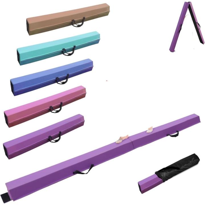 🤸‍♀️ Ontwikkel balans en kracht met deze inklapbare evenwichtsbalk! - Paars - 288.0 Centimeter