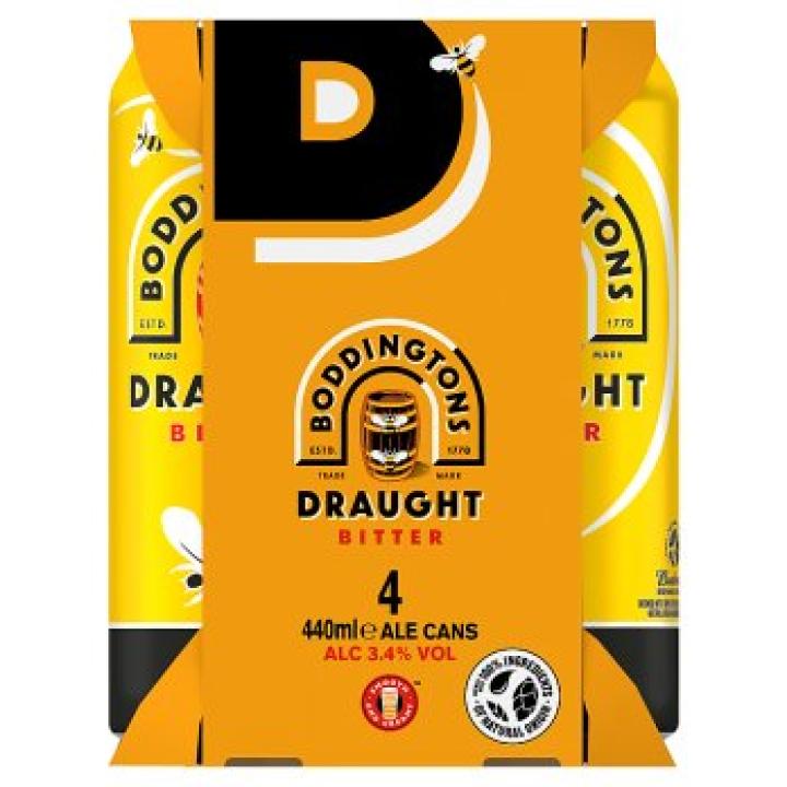 Boddingtons Draught, 3.5pct, 4-pack
