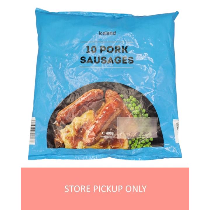 Iceland 10 Pork Sausages 400g