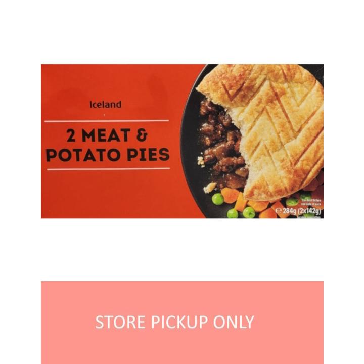 Iceland 2-pack Meat and Potato Pie, 284g