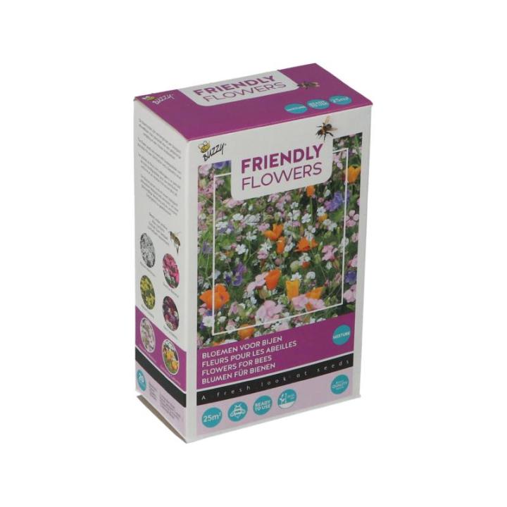 Buzzy Strooidoosje Friendly Flowers Bijen Laag 25m²
