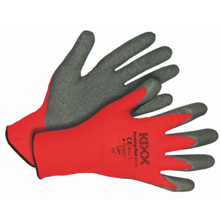Kixx Tuinhandschoen Rocking Red Rood - Maat 7