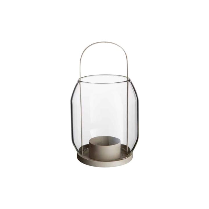 ERNST lantaarn glas waxine beige 22