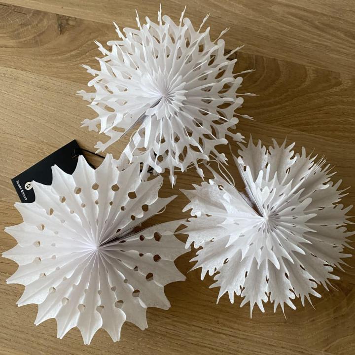 House Doctor kerst waaier Fold wit set van 3
