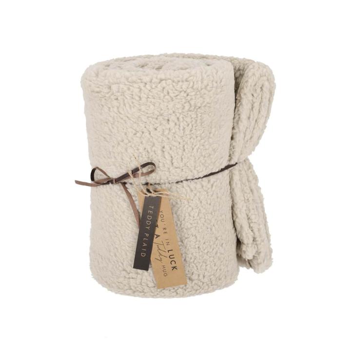 Jens Living Teddy plaid taupe