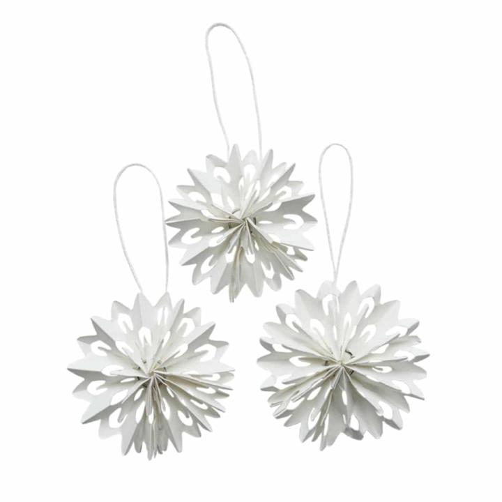Kerst ornament Snowflake wit