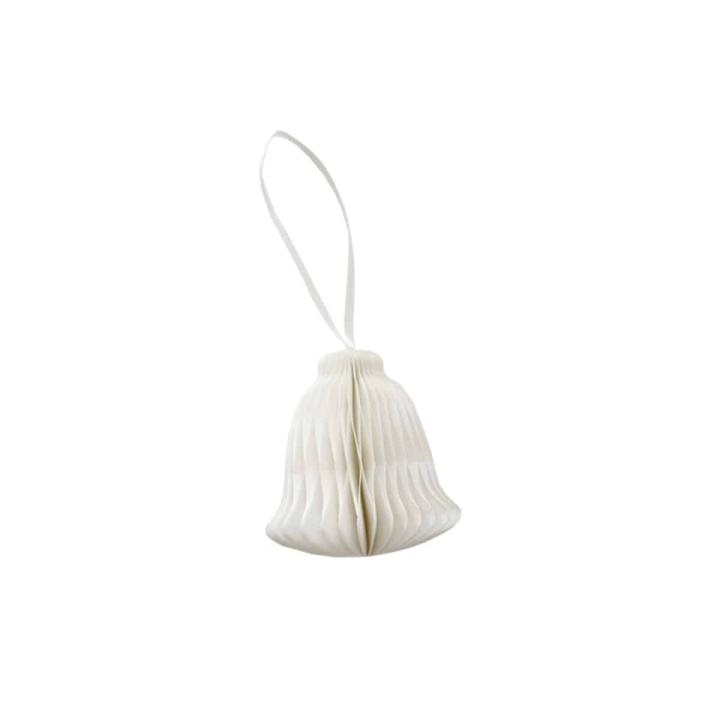 Kerstbel papier wit