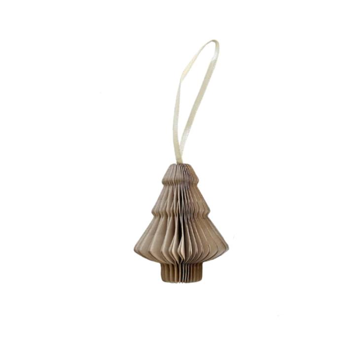 Kerstboom papier caramel