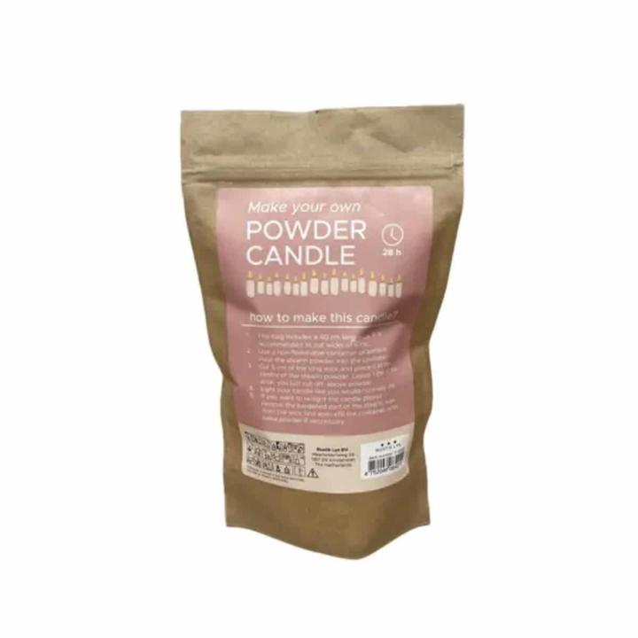 Rustik Lys Kaarszand Powder Candle wit
