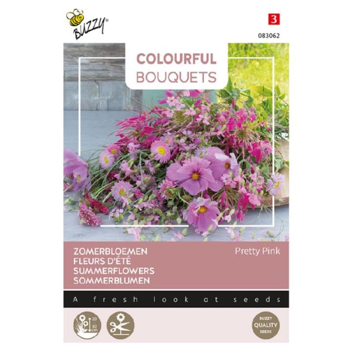 Buzzy® Colourful Bouquets, Zomerbloemen Pretty Pink