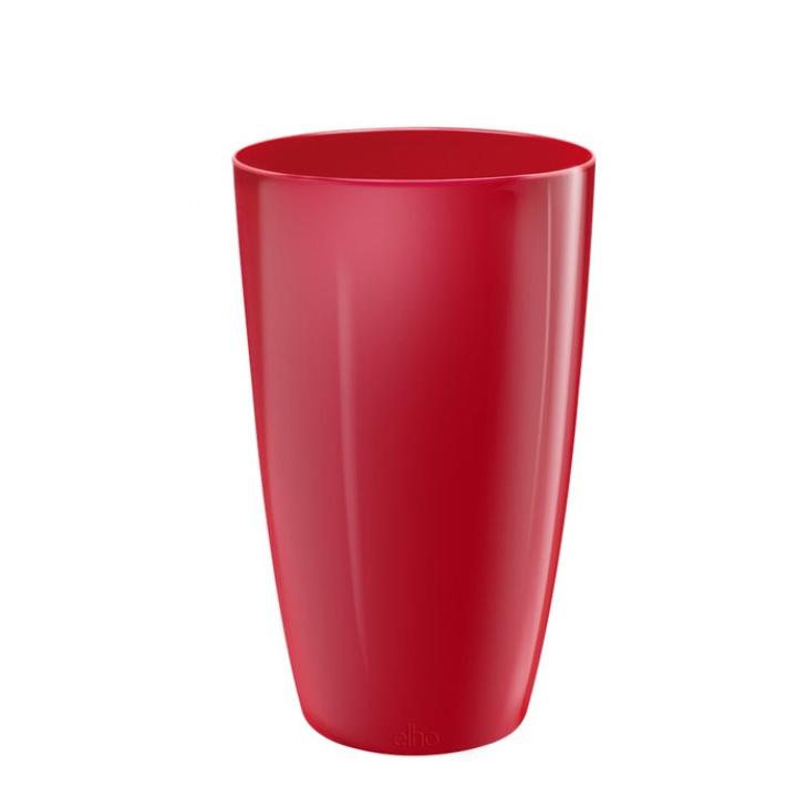 Elho Brussels Diamond Bloempot Rond Hoog 27 cm - Lovely Red
