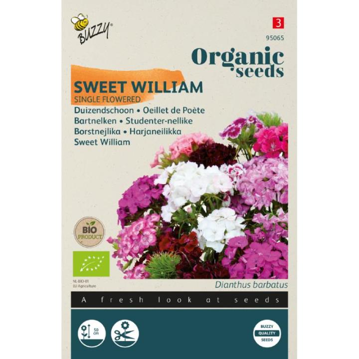 Buzzy® Organic Dianthus, Duizendschoon mix (BIO)