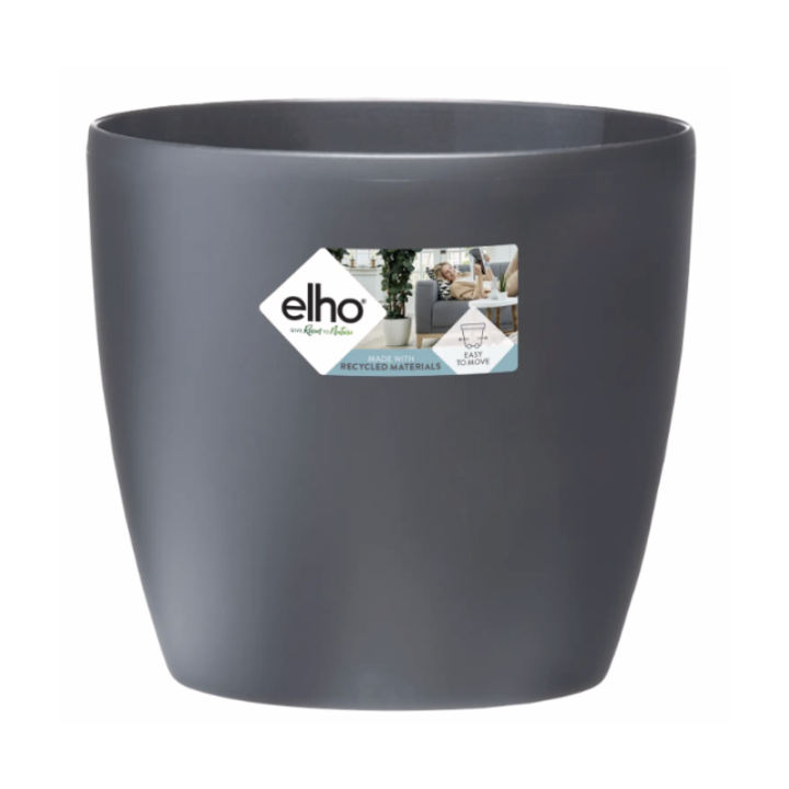 Elho Brussels Rond Wielen 40 cm - Antraciet