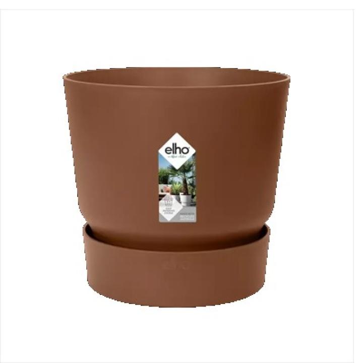 Elho Greenville rond 25 cm - gemberbruin