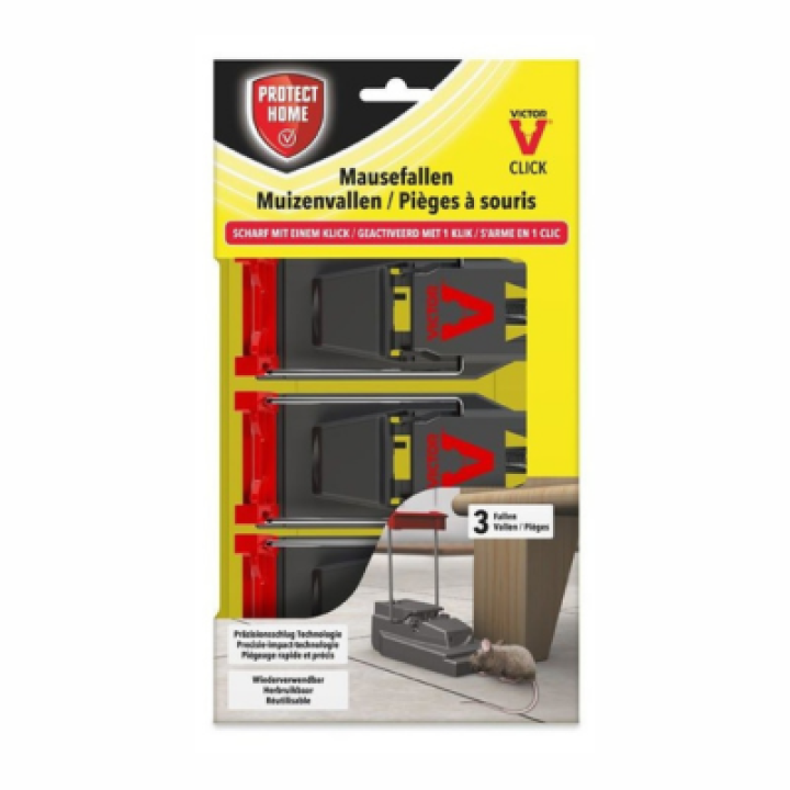 Protect Home Muizenval Plastic tegen muizen 3 stuks