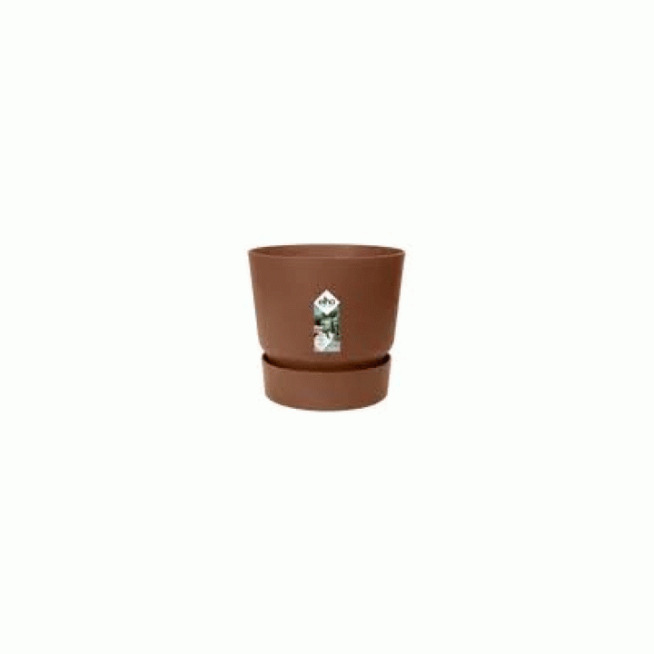 Elho Greenville Bloempot - Rond - Gemberbruin - 14 cm
