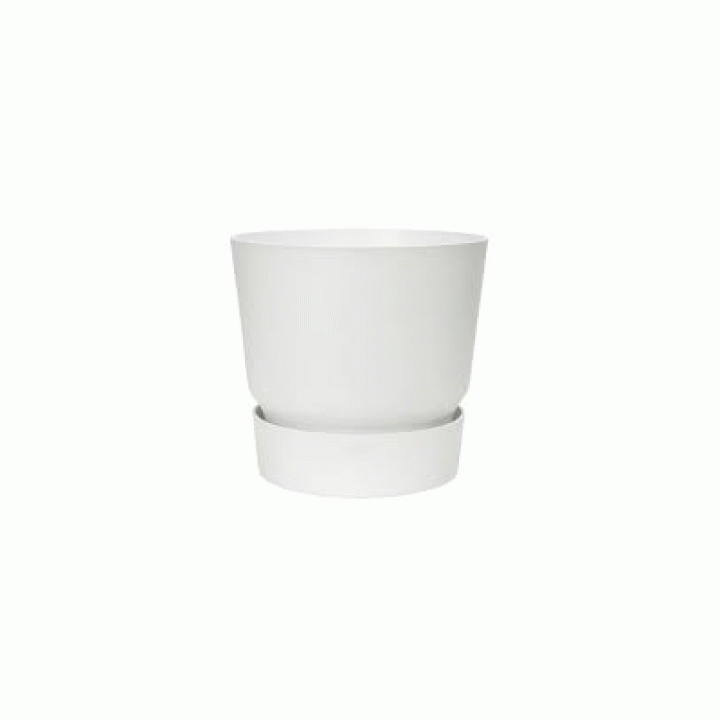 Elho Greenville Bloempot - Rond - Wit - 16 cm