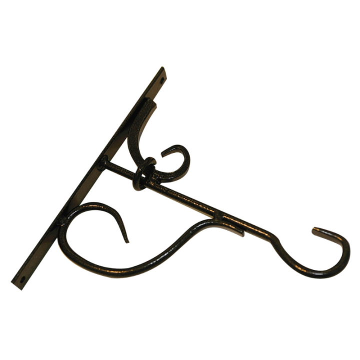 Nature Muurhaak Smeedijzer 25 cm - Zwart / grijs