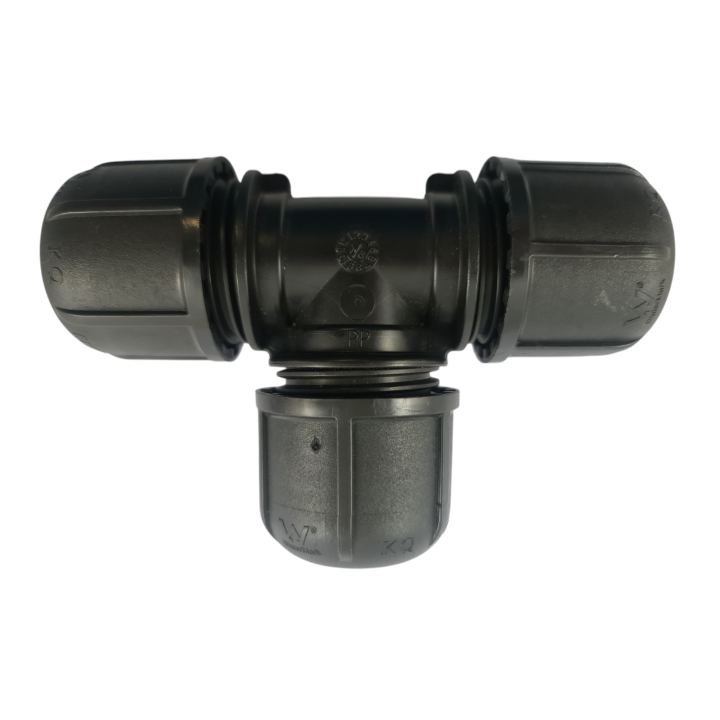 Tyleen 25 mm T-stuk 90° graden - PE 25