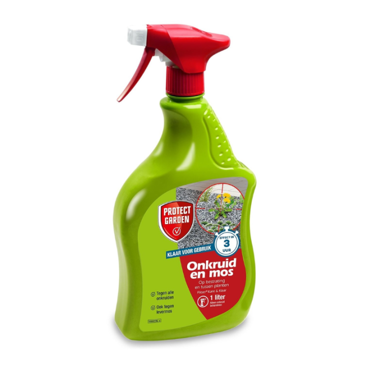 Onkruidverdelger Flitser Express Spray voor op Bestrating - Protect Garden