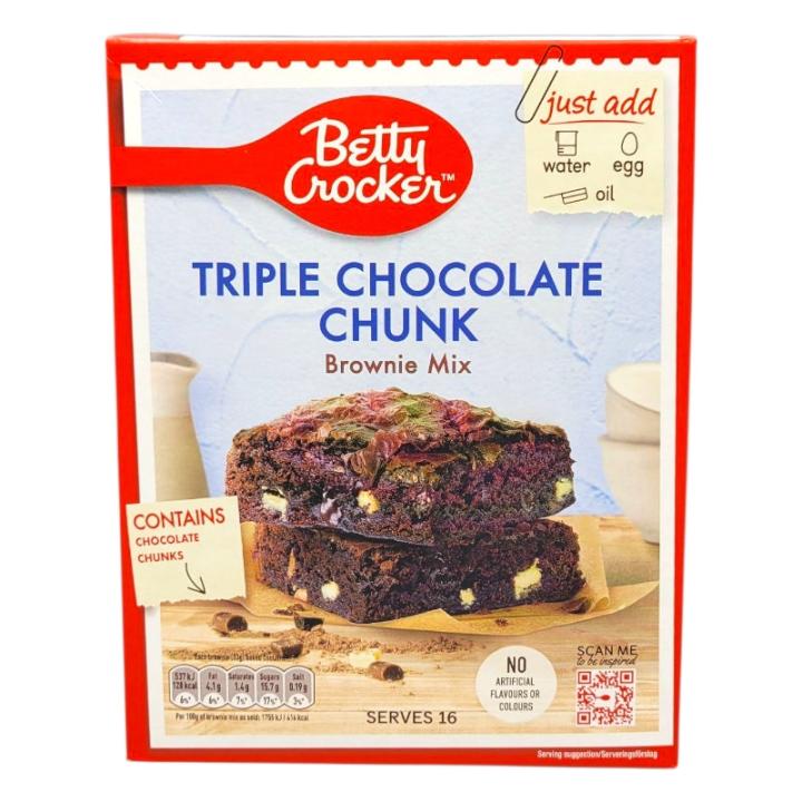 Betty Crocker Triple Chocolate Chunk Brownie Mix 400g