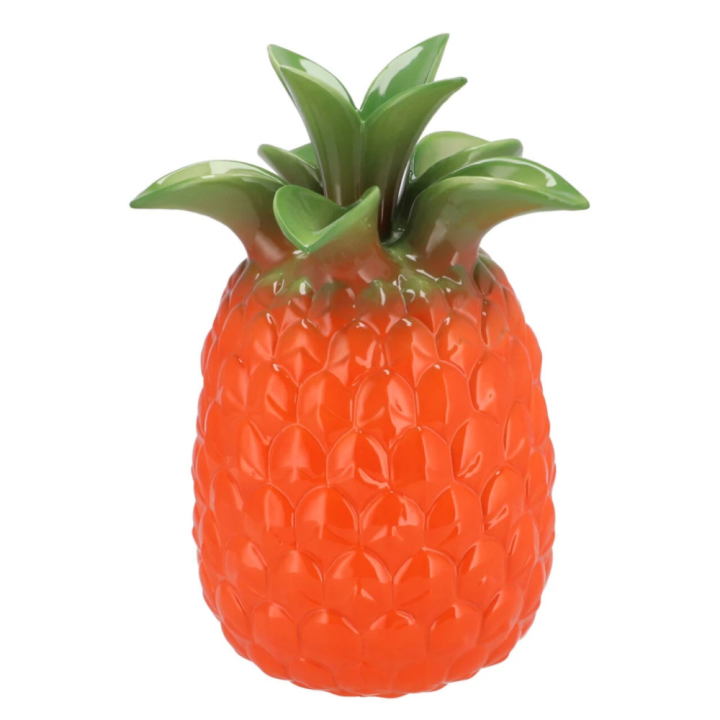 Oranje Ananasvaas - 28 cm hoog