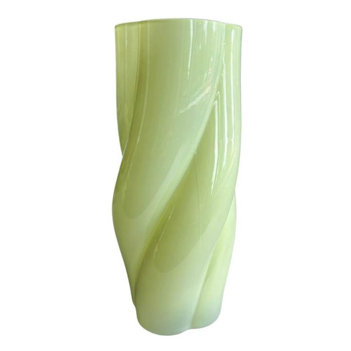 Glazen Vaasje Twister - Lime groen– 25cm
