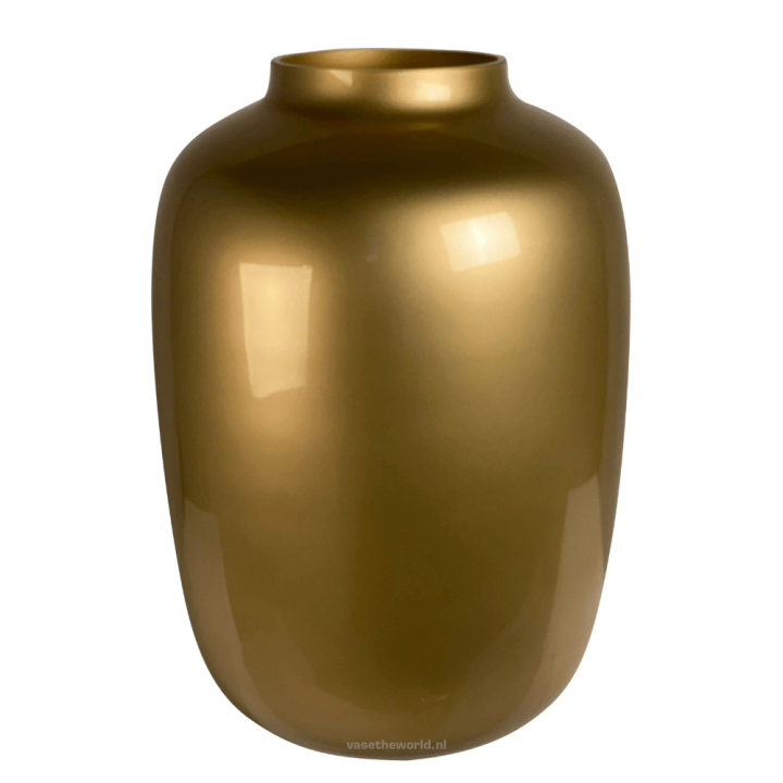 Glazen Vaas – Goud - Large 35cm hoog