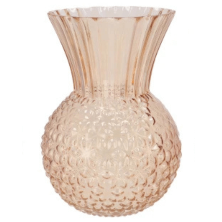 Glazen vaas Dreamy Pastel Peach - In 2 Maten - 22cm Hoog