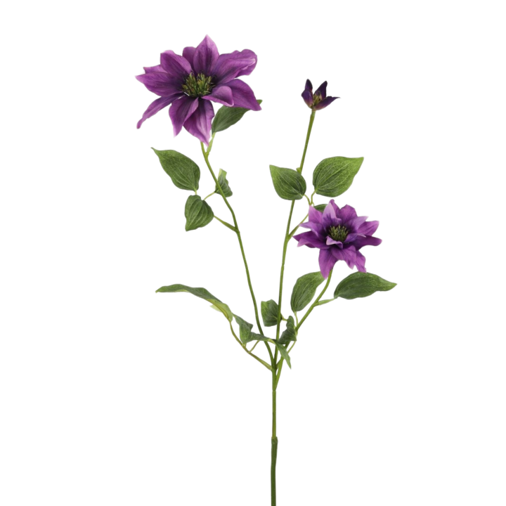 Kunstbloem Clematis Paars – 90 cm