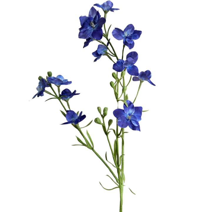 Zijden Delphinium Kunstbloem Blauw  - 100cm