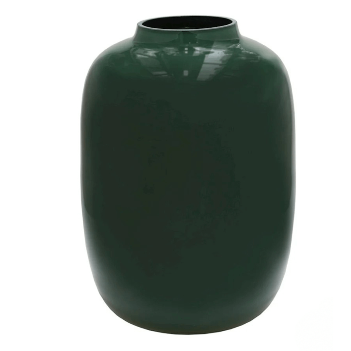 Glazen Vaas – Donker Groen - Large 35cm hoog