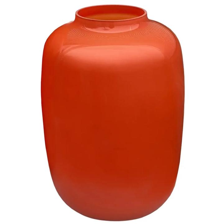 Glazen Vaas – Glanzend - Oranje