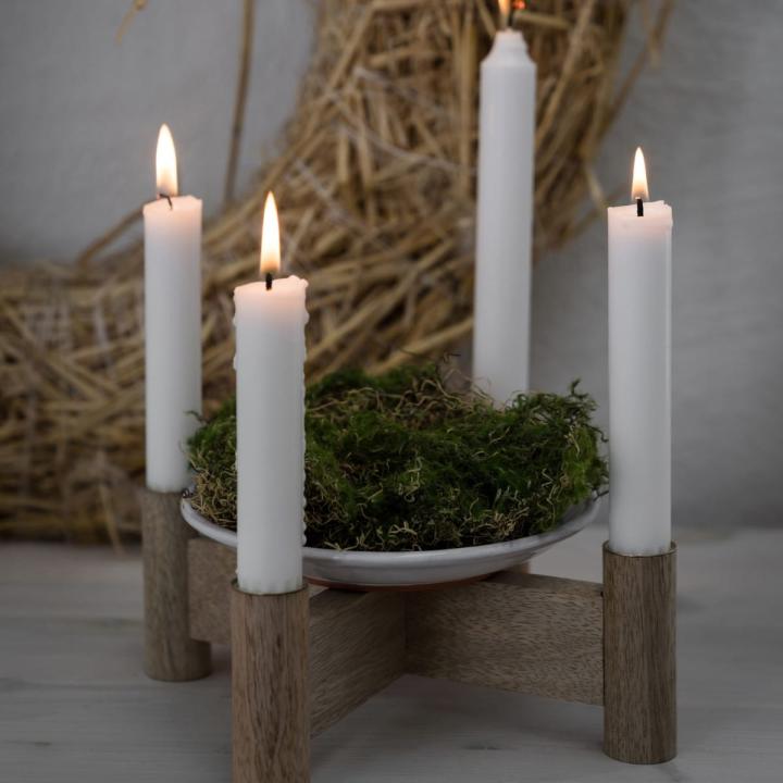 ERNST kandelaar hout lichtbruin